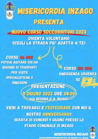 CONFRATERNITA DI MISERICORDIA DI INZAGO ODV