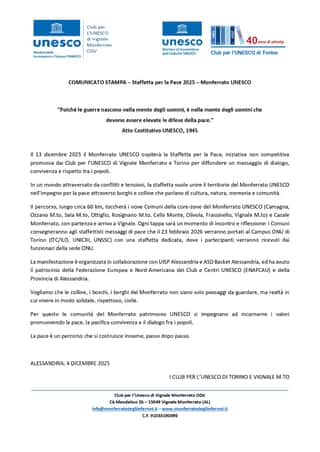 CLUB PER L'UNESCO DI VIGNALE MONFERRATO