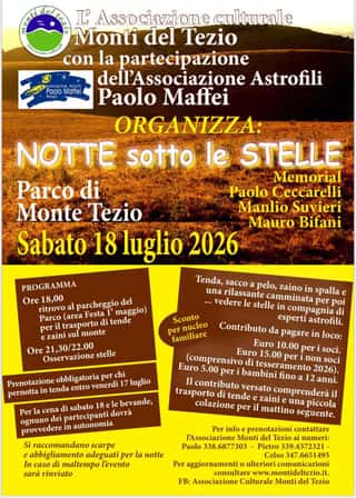 ASSOCIAZIONE CULTURALE MONTI DEL TEZIO ORGANIZZAZIONE DI VOLONTARIATO