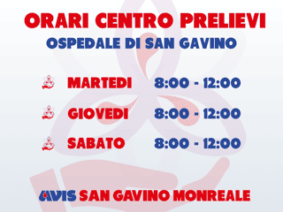 AVIS COMUNALE SAN GAVINO MONREALE ORGANIZZAZIONE DI VOLONTARIATO