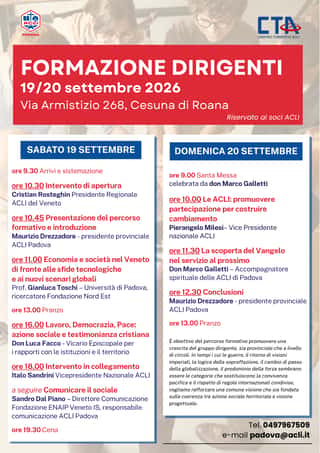 ASSOCIAZIONE ACLI PROVINCIALI DI PADOVA APS