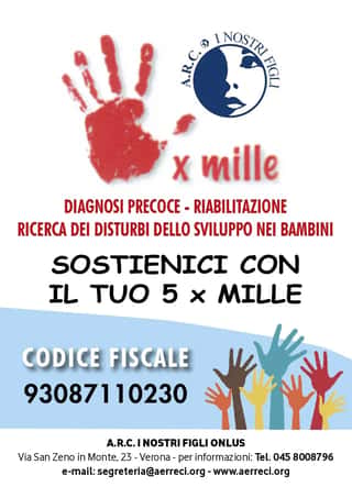 A.R.C. I NOSTRI FIGLI - ASSOCIAZIONE RICERCA SULLE CEREBROPOTENZIALITA' FACILITAZIONE ALLO SVILUPPO ODV