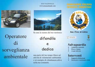 ASSOCIAZIONE ITALIANA SICUREZZA AMBIENTALE - A.I.S.A. - SEZIONE REGIONALE FRIULI VENEZIA GIULIA - ORGANIZZAZIONE DI VOLONTARIATO