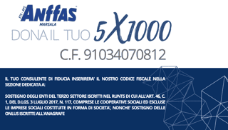 ANFFAS DI MARSALA APS - ASSOCIAZIONE LOCALE DI FAMIGLIE E PERSONE CON DISABILITA' INTELLETTIVA E DISTURBI DEL NEURO SVILUPPO ASSOCIAZIONE DI PROMOZIONE SOCIALE