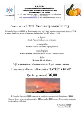 ASSOCIAZIONE PROVINCIALE PORDENONESE EMODIALIZZATI, TRAPIANTATI E NEFROPATICI ORGANIZZAZIONE DI VOLONTARIATO