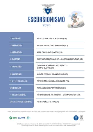 CLUB ALPINO ITALIANO SEZIONE DI CANTU' APS