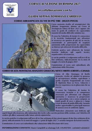 CLUB ALPINO ITALIANO - SEZIONE DI RIMINI VLADIMIRO VOLPONES - ASSOCIAZIONE DI PROMOZIONE SOCIALE - ENTE DEL TERZO SETTORE
