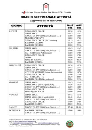 ASSOCIAZIONE CENTRO SOCIALE SAN PIETRO APS