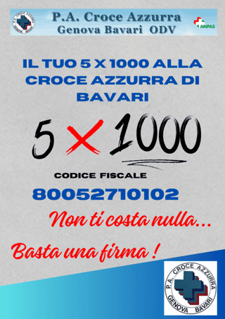 PUBBLICA ASSISTENZA CROCE AZZURRA DI GENOVA BAVARI ODV