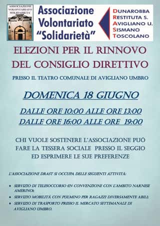 SOLIDARIETA' D.R.A.S.T. ORGANIZZAZIONE DI VOLONTARIATO