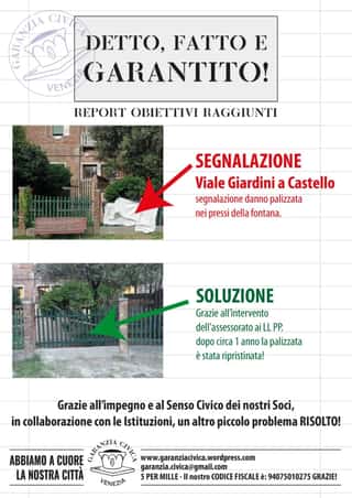 ASSOCIAZIONE DI PROMOZIONE SOCIALE GARANZIA CIVICA