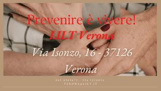 LEGA ITALIANA PER LA LOTTA CONTRO I TUMORI ASSOCIAZIONE PROVINCIALE DI VERONA - ODV - ETS