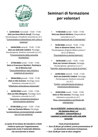 LEGA LOTTA AIDS TOSSICODIPENDENZA - E.T.S.