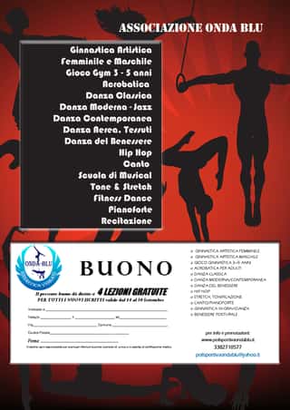 ASSOCIAZIONE SPORTIVA DILETTANTISTICA DI PROMOZIONE SOCIALE ONDA BLU
