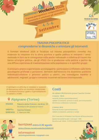 PSICOLOGI NEL MONDO - TORINO ODV