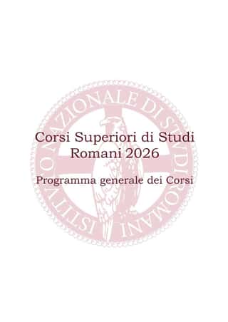 ISTITUTO NAZIONALE DI STUDI ROMANI ETS