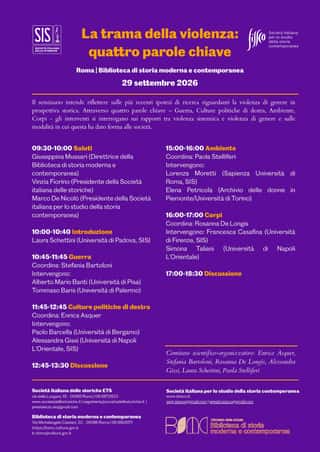 SOCIETA ITALIANA DELLE STORICHE ETS