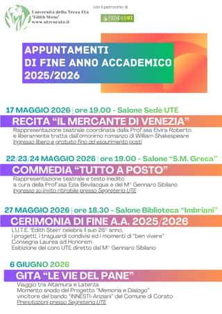 UNIVERSITA' DELLA TERZA ETA' EDITH STEIN APS