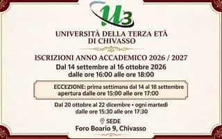 UNIVERSITA' DELLA TERZA ETA' EBE VINTANI GLESAZ APS DI CHIVASSO