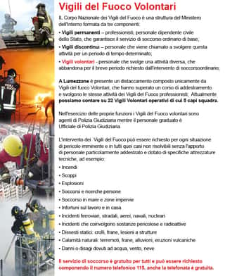 ASSOCIAZIONE SOSTENITORI VIGILI DEL FUOCO LUMEZZANE ODV