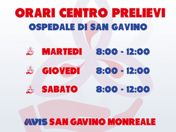 Immagine di AVIS COMUNALE SAN GAVINO MONREALE ORGANIZZAZIONE DI VOLONTARIATO