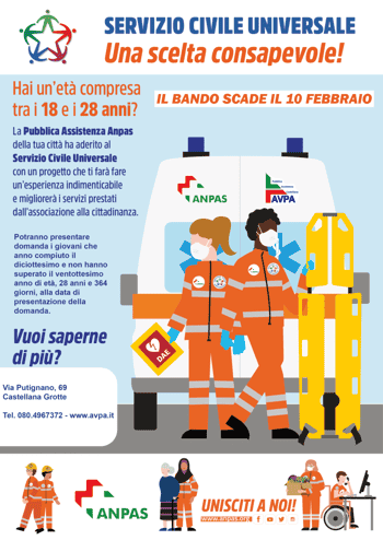 Immagine di ASSOCIAZIONE VOLONTARI PUBBLICA ASSISTENZA CASTELLANA GROTTE ODV
