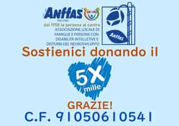 Immagine di ANFFAS PER LORO - ASSOCIAZIONE LOCALE DI FAMIGLIE E PERSONE CON DISABILITA' INTELLETTIVA E DISTURBI DEL NEUROSVILUPPO ETS-APS