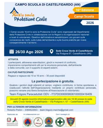 Immagine di CROCE VERDE DI CASTELFIDARDO ORGANIZZAZIONE DI VOLONTARIATO - CROCE VERDE ODV