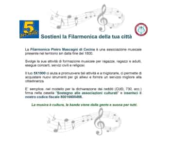 Immagine di SOCIETA' FILARMONICA PIETRO MASCAGNI APS