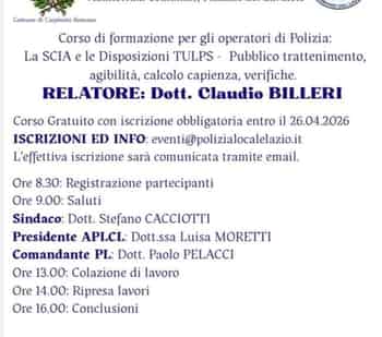 Immagine di ASSOCIAZIONE POLIZIA LOCALE COMANDI DEL LAZIO ODV