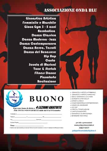 Immagine di ASSOCIAZIONE SPORTIVA DILETTANTISTICA DI PROMOZIONE SOCIALE ONDA BLU