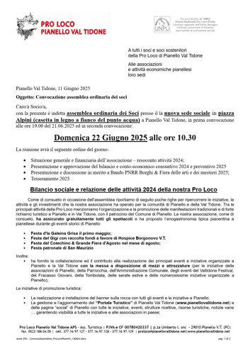 Immagine di PRO LOCO DI PIANELLO VAL TIDONE APS