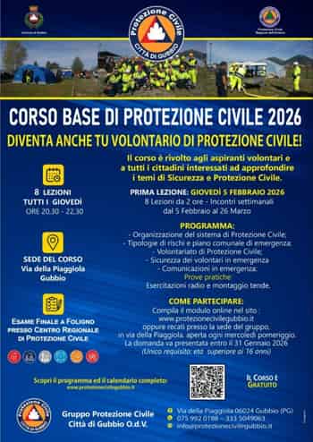 Immagine di GRUPPO PROTEZIONE CIVILE CITTA' DI GUBBIO ORGANIZZAZIONE DI VOLONTARIATO