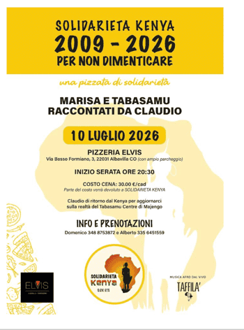 Immagine di SOLIDARIETA' KENYA O.D.V.  ENTE DEL TERZO SETTORE