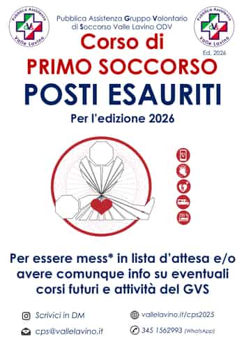 Immagine di PUBBLICA ASSISTENZA GRUPPO VOLONTARIO DI SOCCORSO VALLE LAVINO ODV