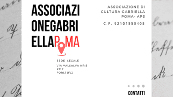 Immagine di ASSOCIAZIONE DI CULTURA GABRIELLA POMA -ASSOCIAZIONE DI PROMOZIONE SOCIALE